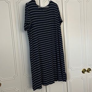 XXL Navy and white striped old navy dress